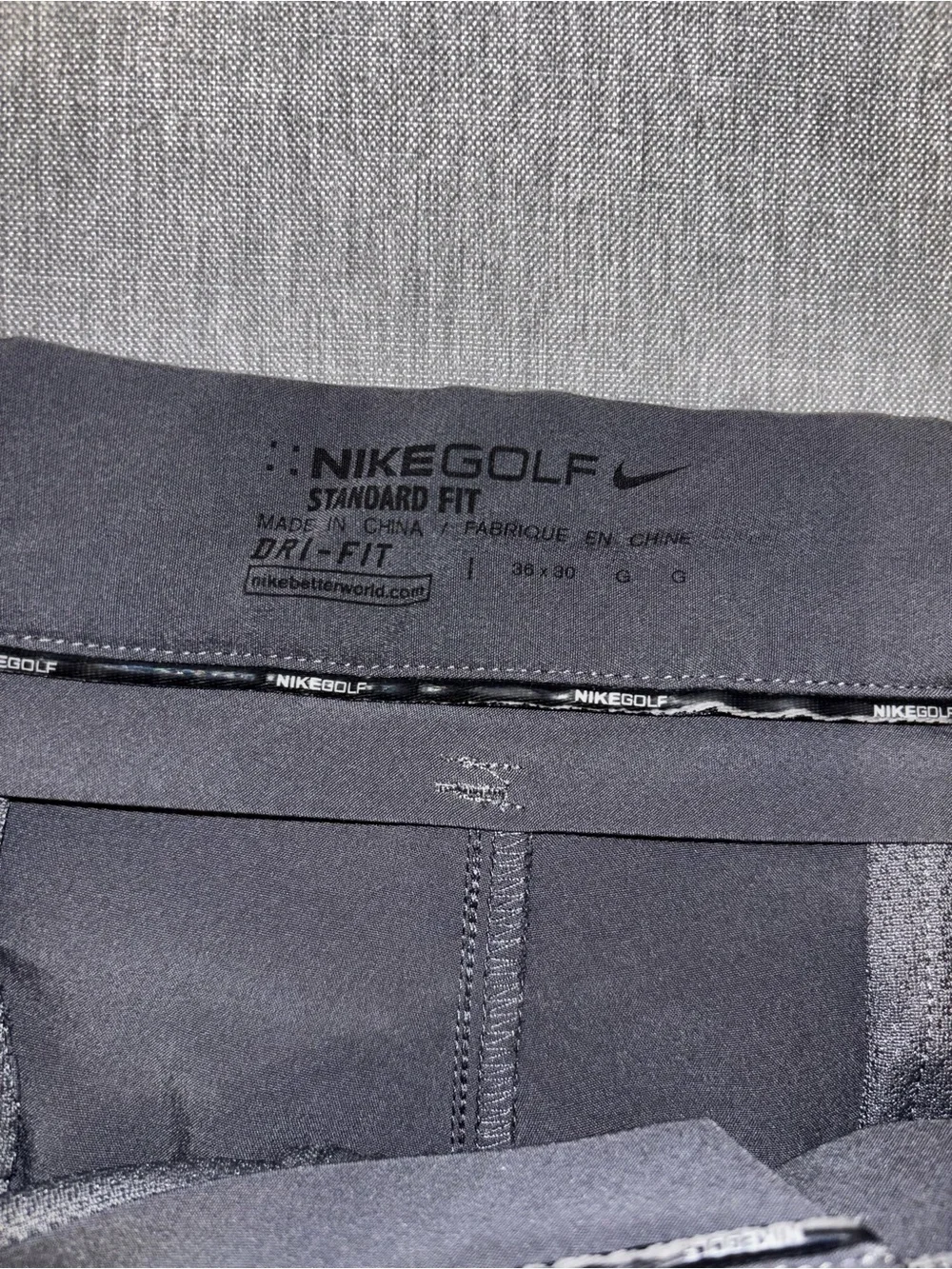 Men's Classic Straight-Fit golf pants  - Charcoal Gray